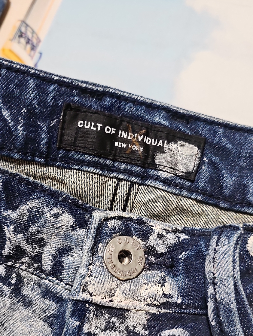 Cult of Individuality New York Rebel Straight Jeans Size 30x34 New - Picture 4 of 9
